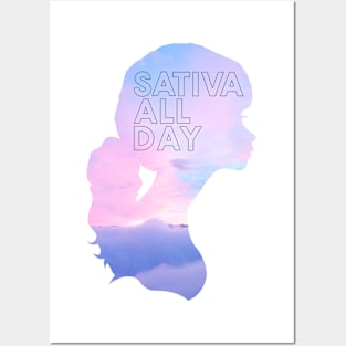 sativa all day Posters and Art